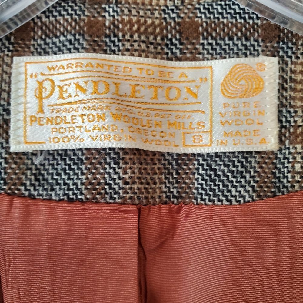 Pendleton Pure Wool Women's Blazerjacket Size 8 V… - image 5
